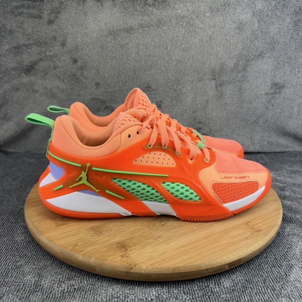 Jordan Heir Peach Jam Shoes Mens Size 8 Orange Green Training Sneaker FQ3858-800